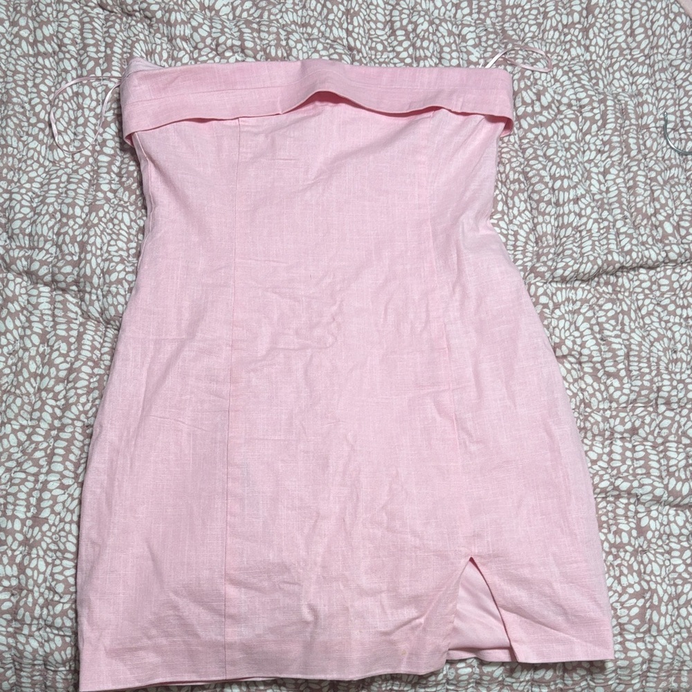 Pink Strapless Dress altrd state